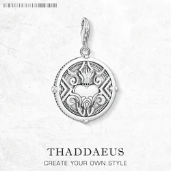 Charm Pendant Heart With Flames,Europe Accessories Romantic Jewelry For Women Gift 925 Sterling Silver