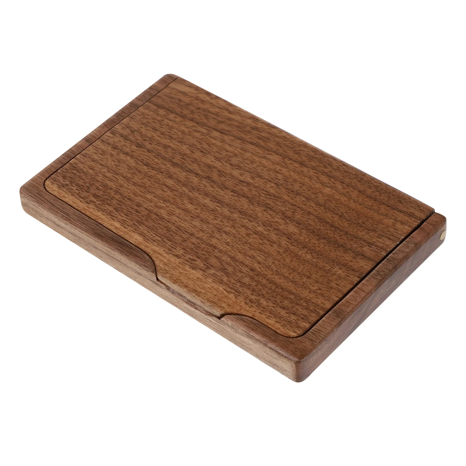 

Walnut Wood Case Wooden Organizers For Men Pocket Wooden Business Holders Pocket Name Card Credit Card Holder Holder