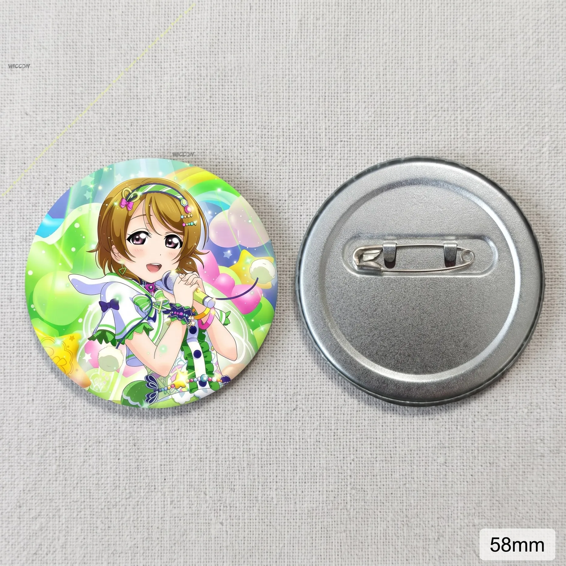 Love Live! Hanayo Koizumi Anime Pin Badge, μ's School Idol Project Hanayo Collectible Koizumi Brooch Love Live!  Hanayo Koizumi