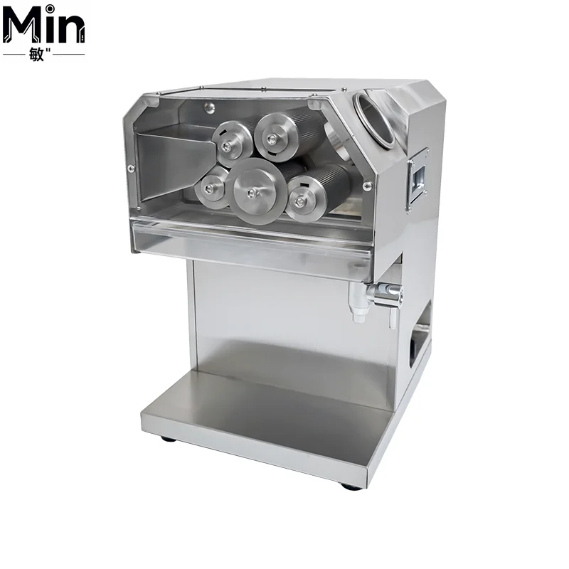 Easy Clean Professional Stainless Steel Commercial Countertop  Cold Press Five Roller Sugarcane Juicer