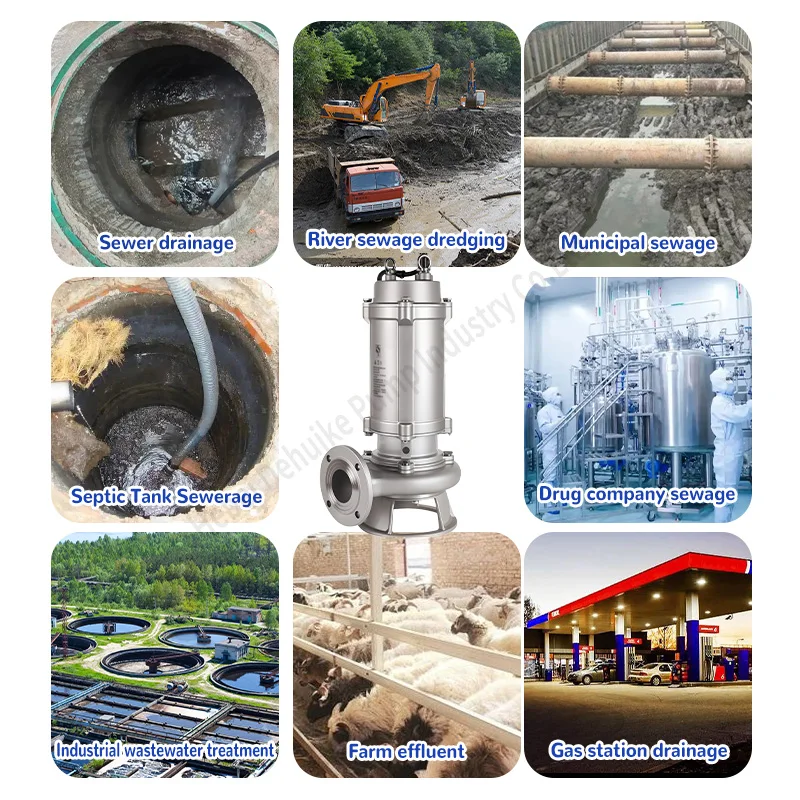 Bomba de aguas residuales Bomba de succión de arena subacuática Bomba de lodo trituradora de aguas residuales de agua de corte sumergible