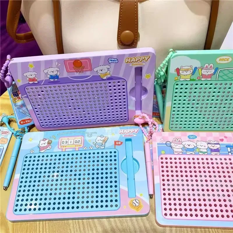 Magnet Ball Drawing Board Kids Magnet Tablet Sketch Pad With Magnetic Stylus Montessori Education Travel Activities Magnet Toy