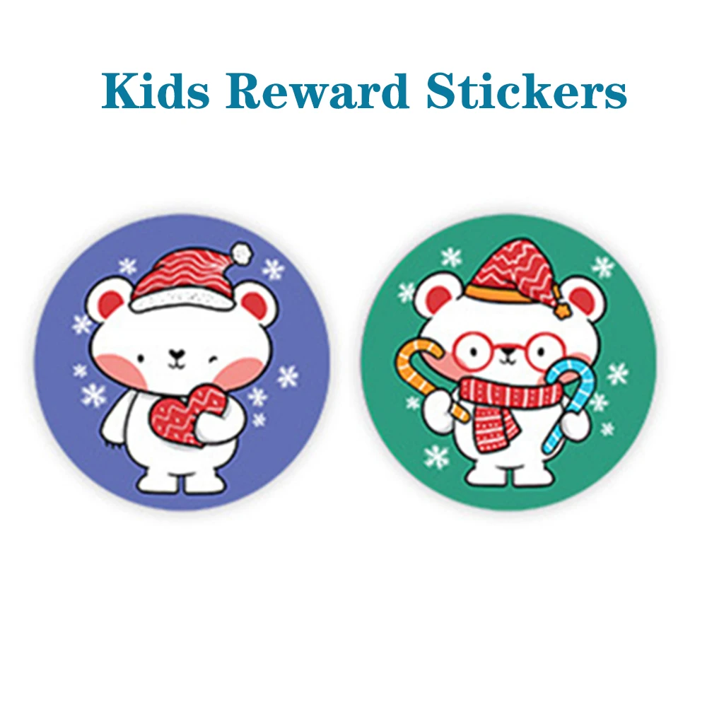 50-500pcs Cute Cartoon Stickers 1inch Children Reward Label Encouragement Scrapbooking Decoration Stationery Sticker