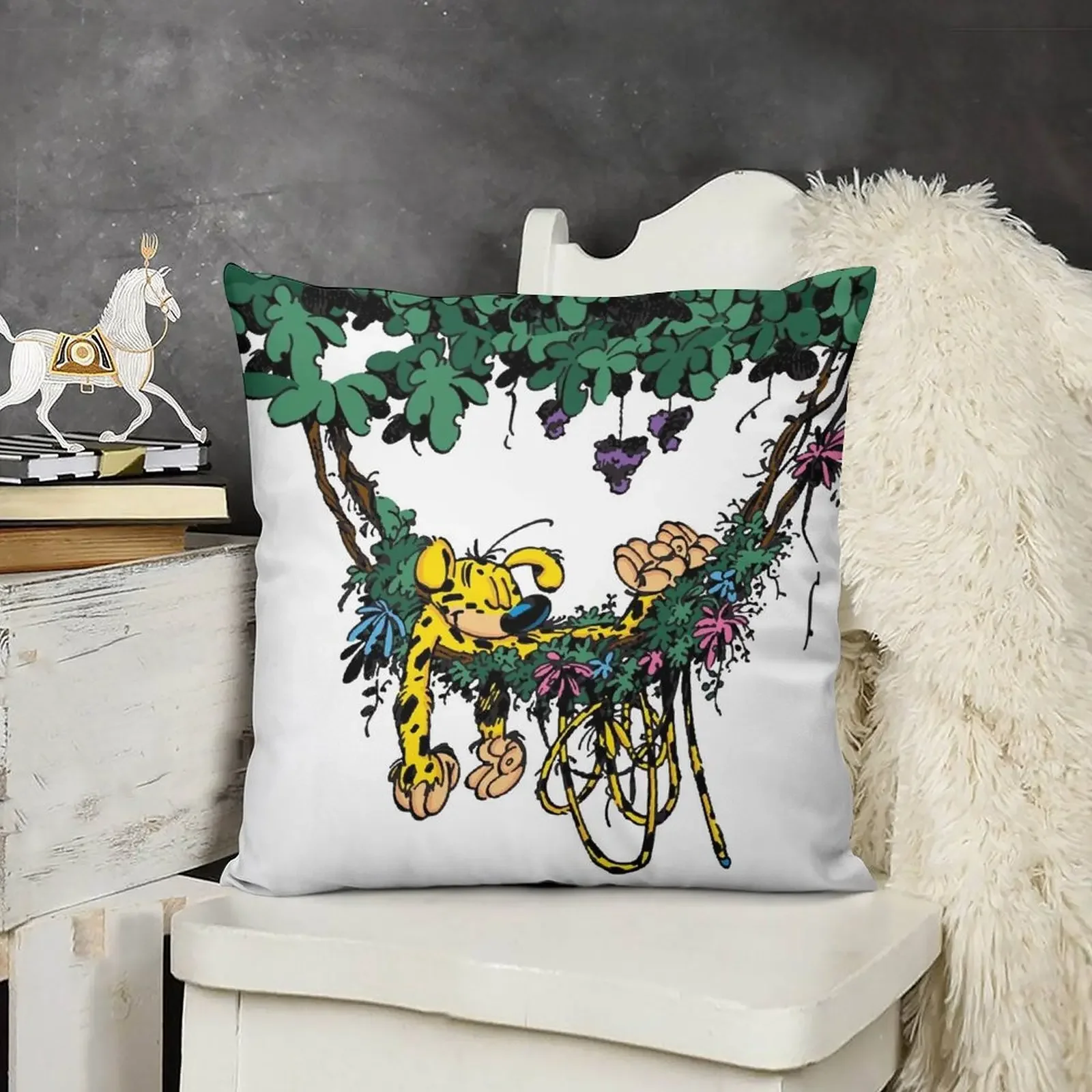 

Marsupilami in hammock Throw Pillow christmas pillowcases Cushions Cover Sofa Decorative Covers covers for pillows pillow
