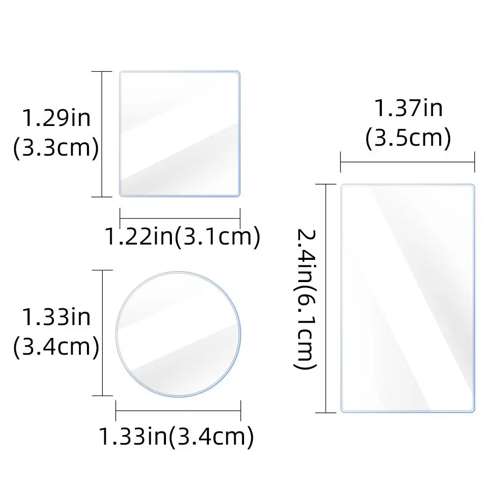 2Sets Tempered Glass Protective Films Anti-scratch Hard Screen Protector HD Lnes Films for DJI Osmo Action 6