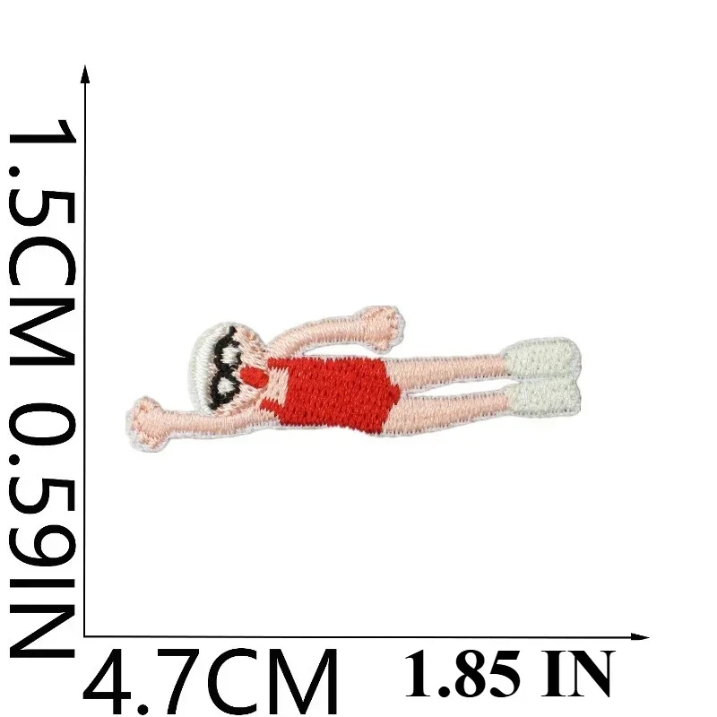 Patches Cartoon Panda Embroidery Cloth Sticker Milk Tea  Beer Clothes Decorative Patch Sticker Chicken Leg Embroidery Stamp