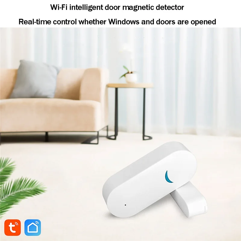 

Умный Wi-Fi дверной магнитный детектор Wi-Fi датчик двери и окна дверной магнитный переключатель сигнализация противоугонная сигнализация датчик