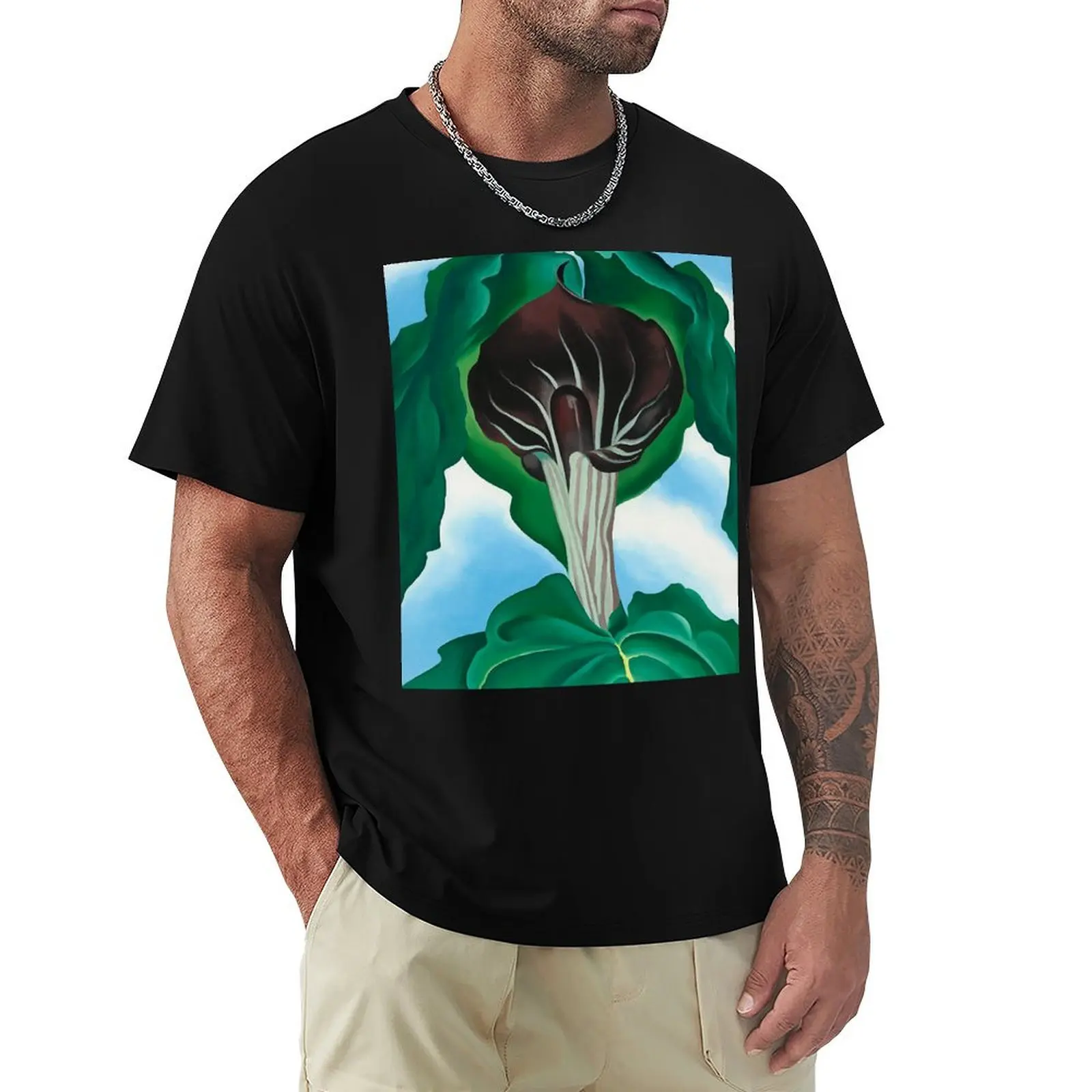 Georgia O'Keeffe T-Shirt Work Duty Casual T-Shirt