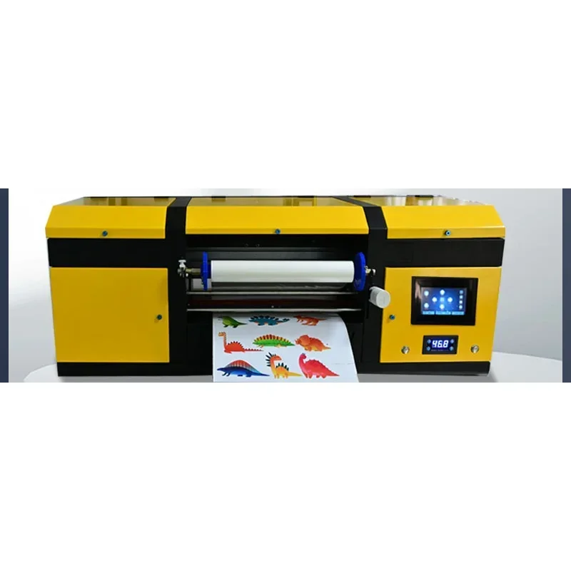 Upgrade A3 UV DTF Printer 2 In 1 Sticker Printer A3 Dual Print Head Print And Lamination For Mug Cap Wood Glass Uv Dtf Printing