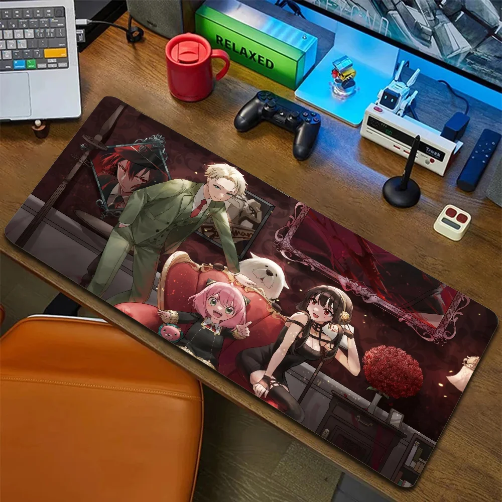 S-spy family Mouse Mat Berserk Guts Gamer Gaming Mouse Pad Computer Accessories Big Keyboard Laptop Padmouse Speed Desk