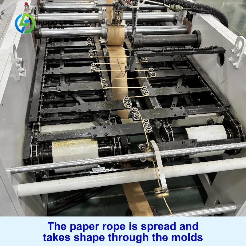 Customized Economic Fully Auto Printed Square Base Paper Bag Machine for Shopping Bakery Supermarket Retail Shop