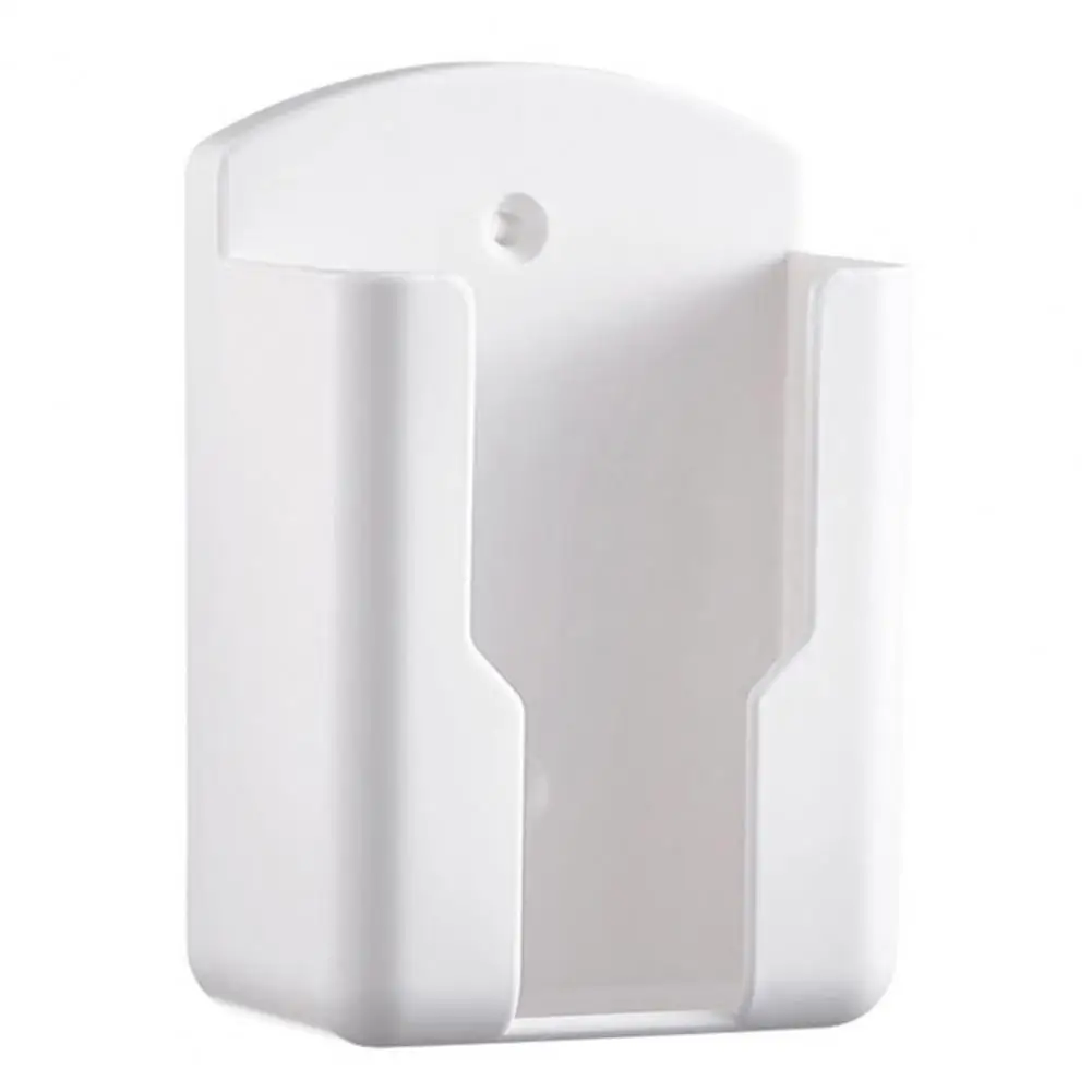 Storage Box Punch-free Bottom Charging Mouth Plastic Self-adhesive Wall-mounted Remote Control Bracket Household Supplies