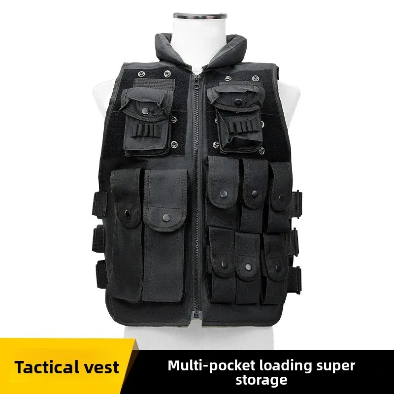 

Men's Multi Pocket Tactical Vest Wear-resistant Breathable Mountain Climbing Field Camouflage Equipment Men's Training Vest