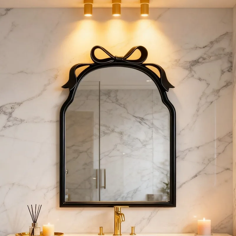 

Aesthetic Luxury Mirror Makeup Bathroom Vintage Girls Dressing Table Modern Mirror Nordic Korean Style Espelhos Home Decorations