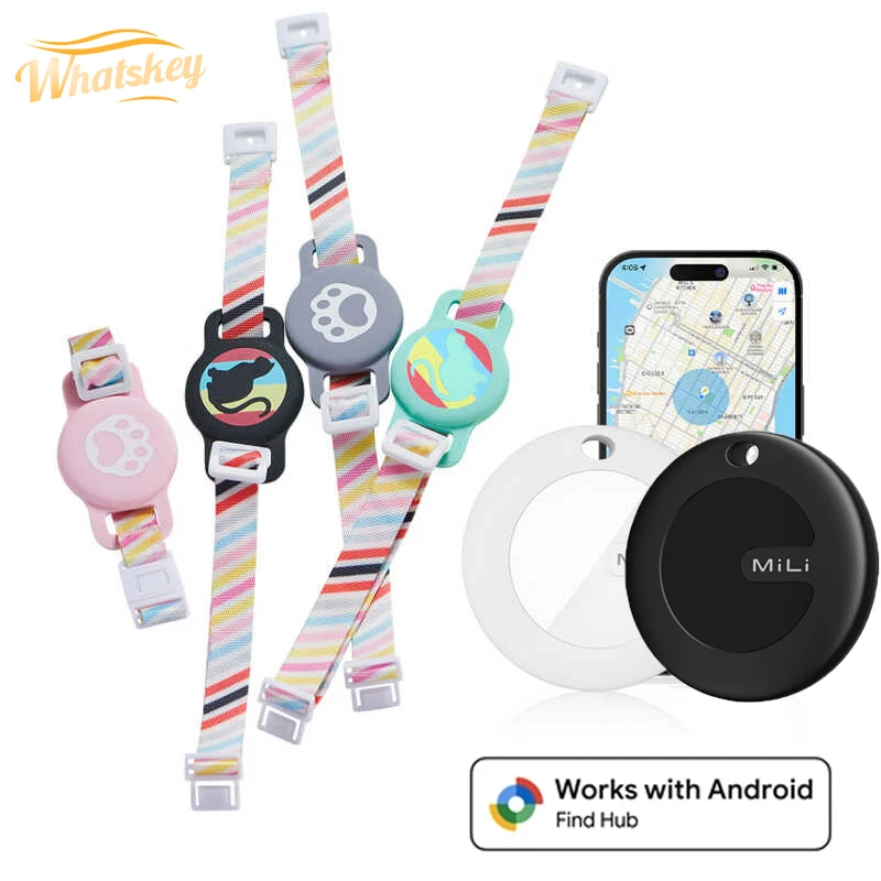 

MiLi Tag Smart Tags for Android Work for Google Find Hub Smart Tag Bluetooth Search Collar for Suitcase, Backpack Luggage Finder