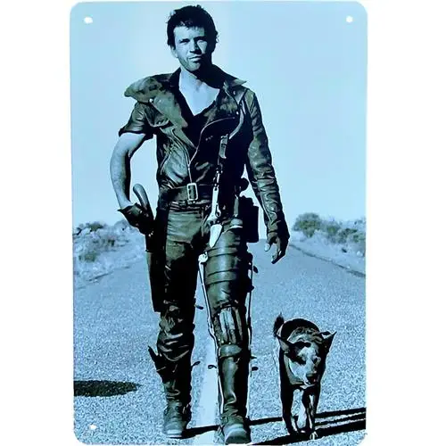 Letrero Metálico Vintage Mad Max 2, Clásico Retro de la Película de los 80, Mel