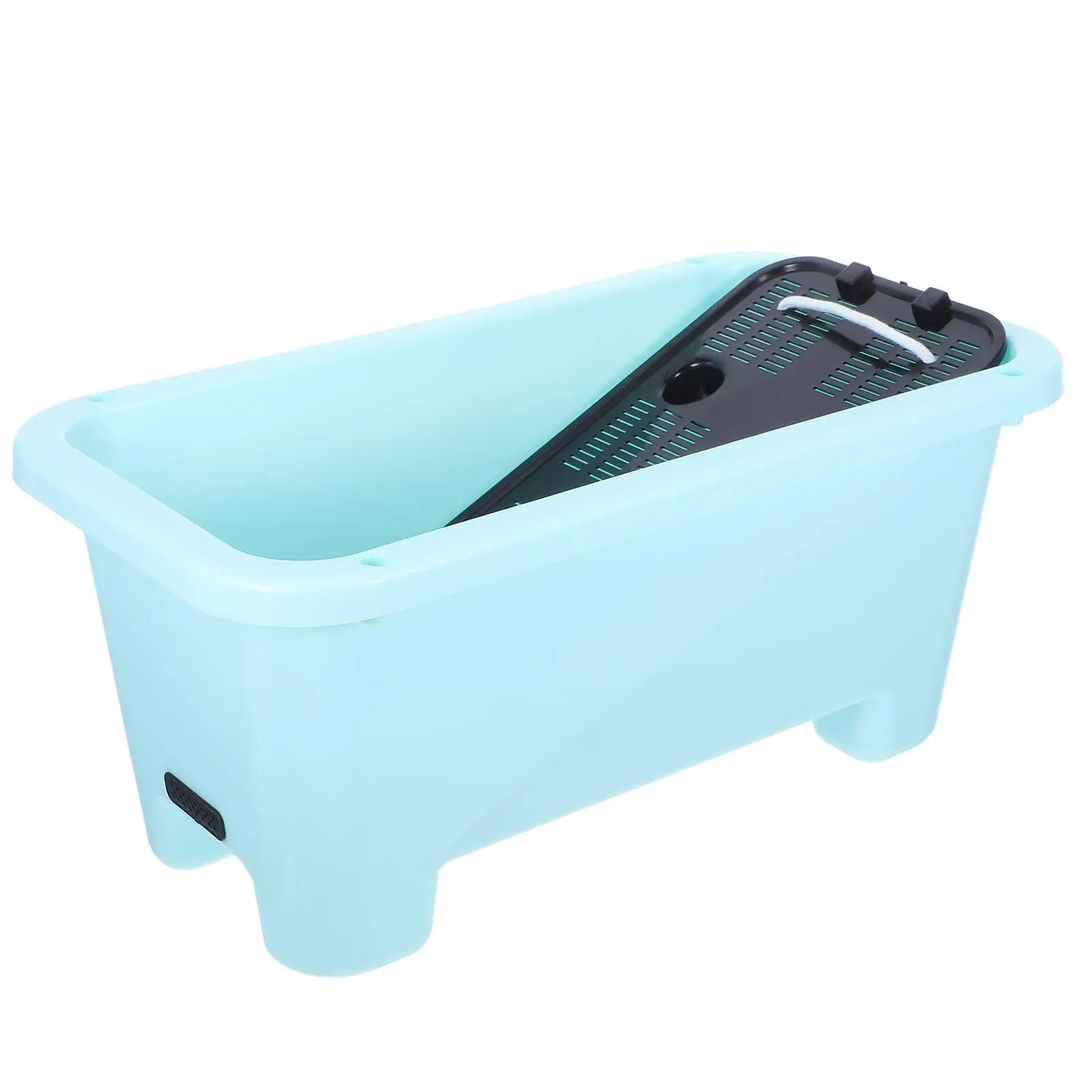 

Балконный овощной пластиковый прямоугольный самополивный контейнер для растений, садоводство, домашние прямоугольные горшки для комнатных растений на открытом воздухе