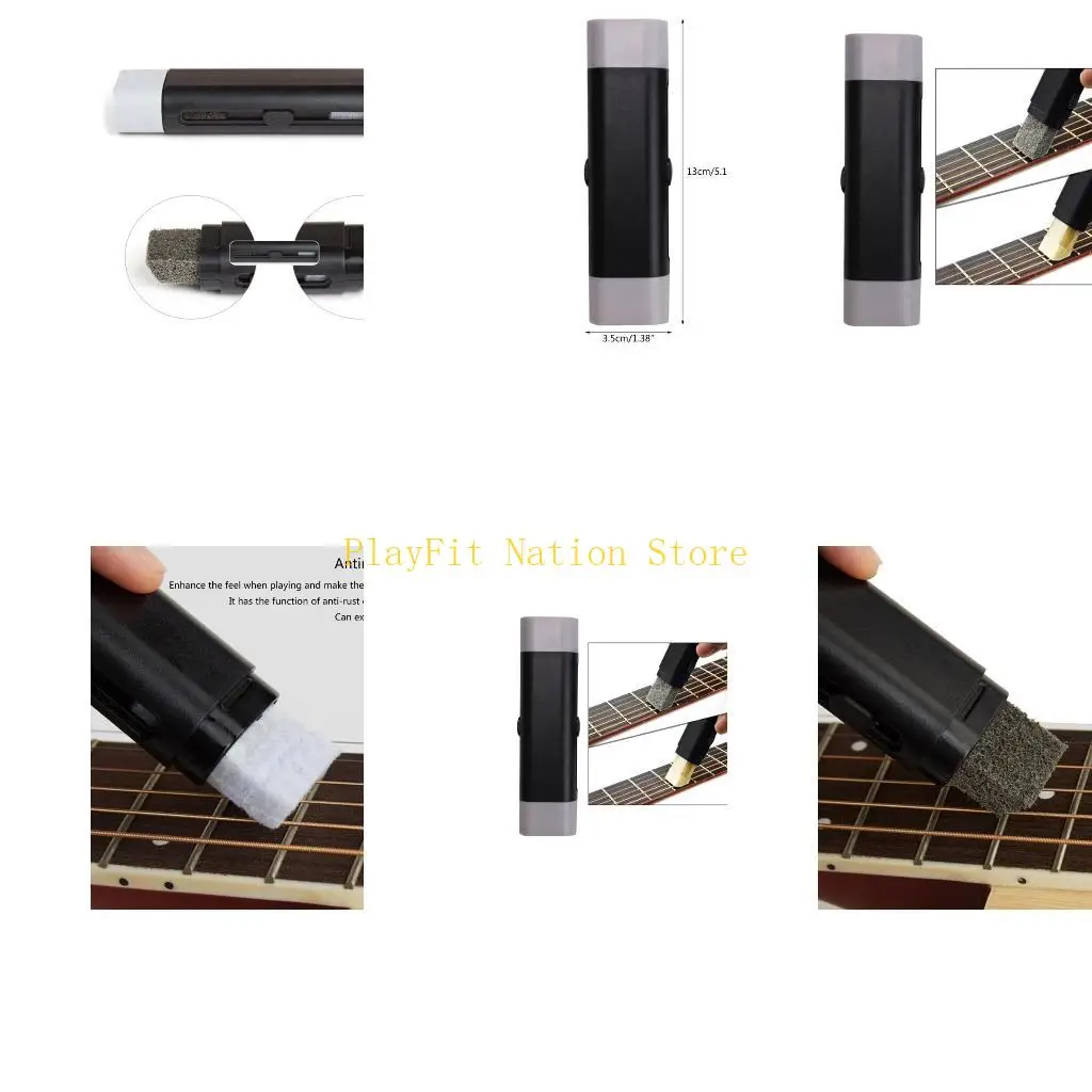 

242F Guitar Strings Cleaner Eraser Rust Remover Brush Fret Care for Cleaning Acoustic Eletric Guitar Bass Ukulele Instrument