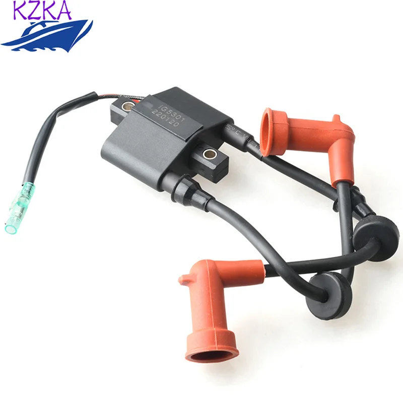 6B4-85570 Ignition Coil For Yamaha Outboard Engine 2 Stroke 9.9D 15D 6B3 6B4 New Model 6B4-85570-00 Boat Replaces Parts