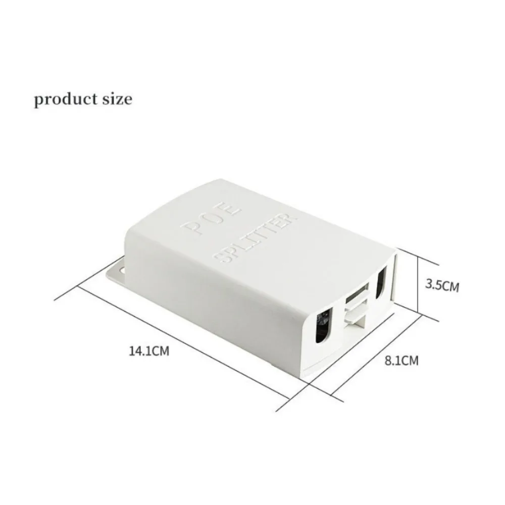 HUI-Tenda-Adaptateur répartiteur POE étanche, 10/100 régule l'alimentation électrique par Ethernet DC 44-57V vers DC 12V, sortie 1A pour caméra IP