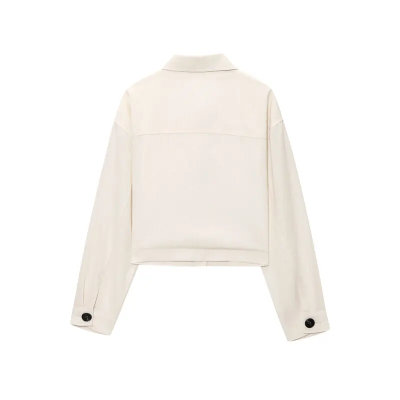 Sommer 2025, lockeres, vielseitiges Patchwork für Damen, Sve, gemischte Fasern, Jaet, Neuankömmling, Pendeln, Sle Ort, Mantelkragen, Knopf