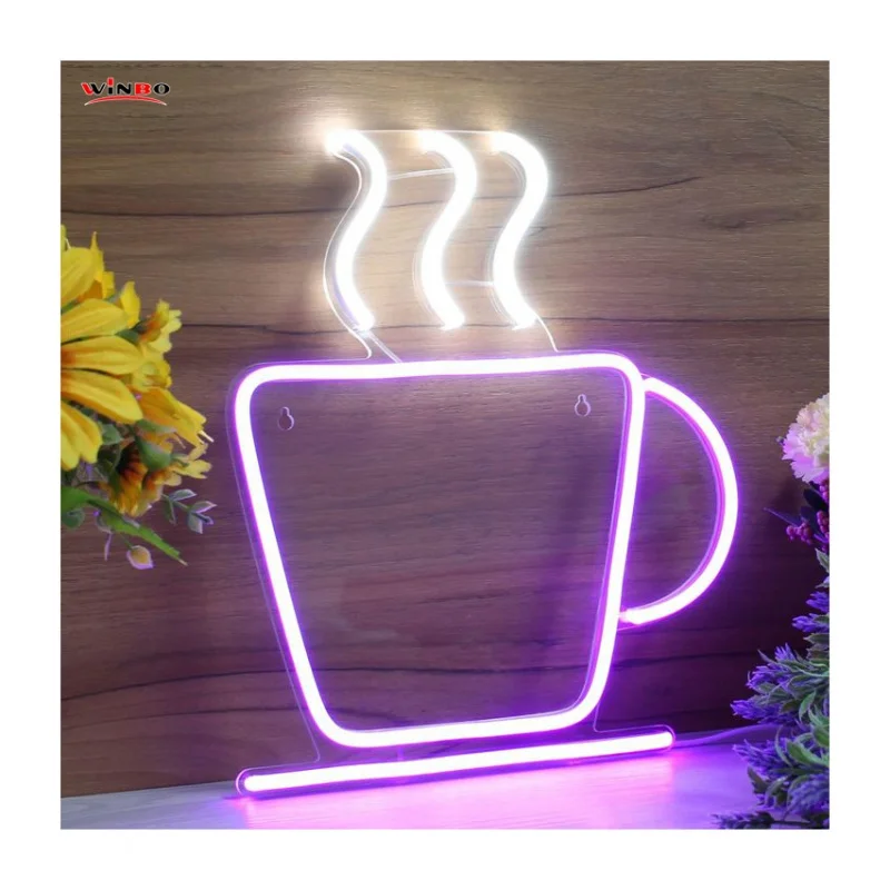 (Customized) dropshippingdesign led neon light name neon sign custom drop coffee neon sign