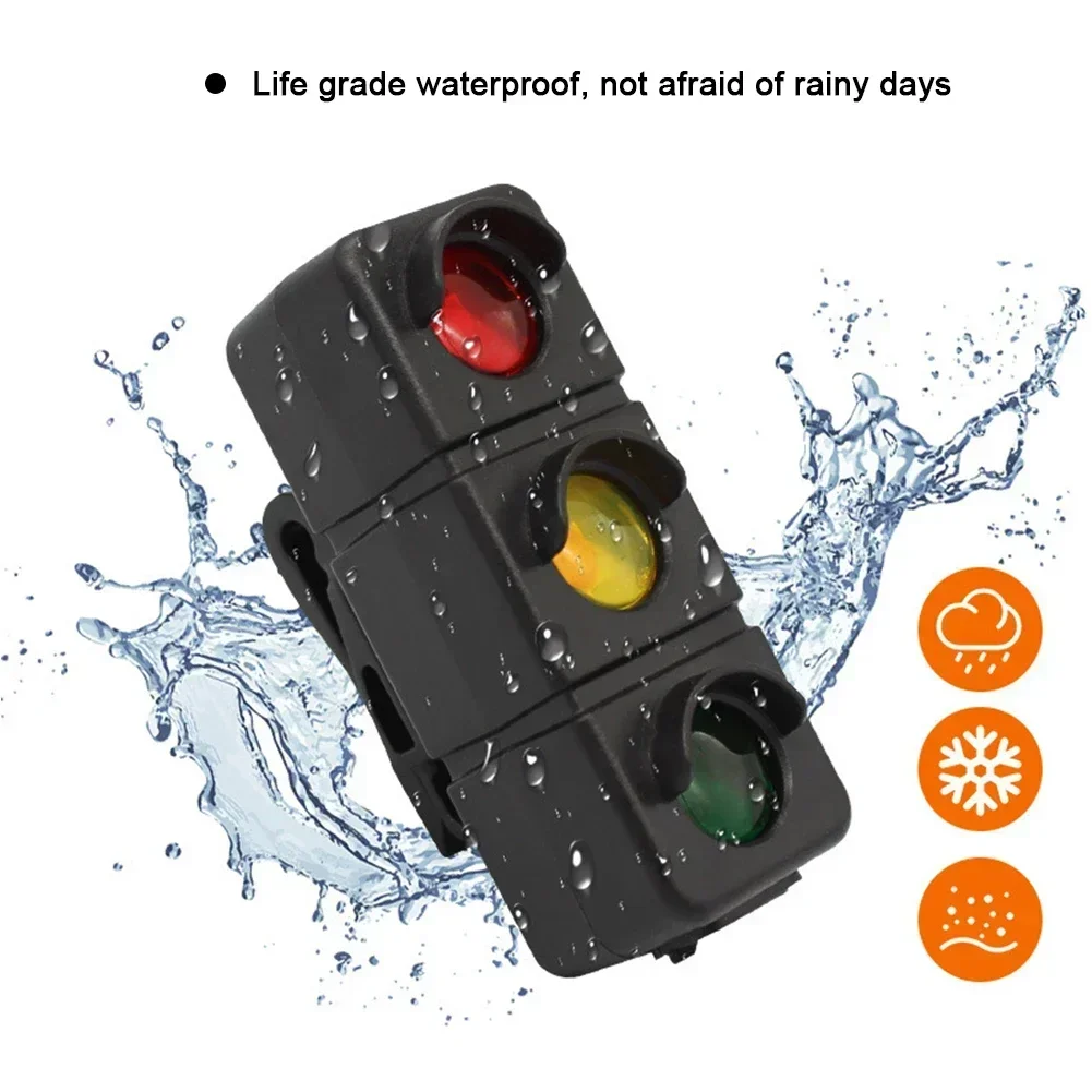 USB قابلة للشحن دراجة الذيل ضوء 3 ألوان إشارة المرور مع Seatpost دراجة هوائية جبلية الطريق ليلة ركوب ضوء تحذير السلامة