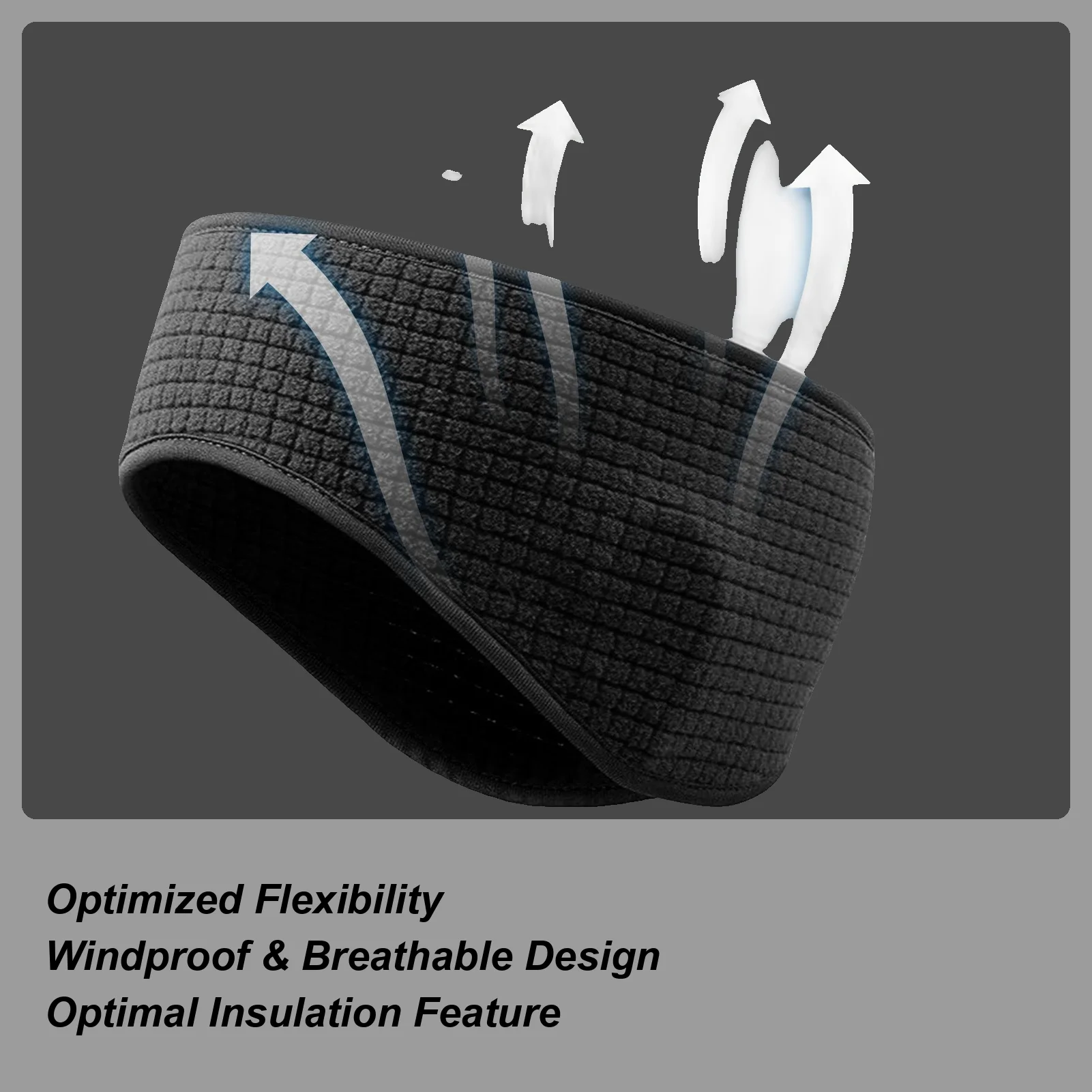 

Thermal Fleece Headband Ear Warmer Winter Sports Accessories Windproof Winter Headwear for Running Skiing Cycling Commuting