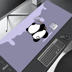 Panda 80x30cm XXL Lock Edge Mousepads Large Gaming Mousepad Desk Mat Mouse Mat Beast Desk Pad For Gift Mouse Pad