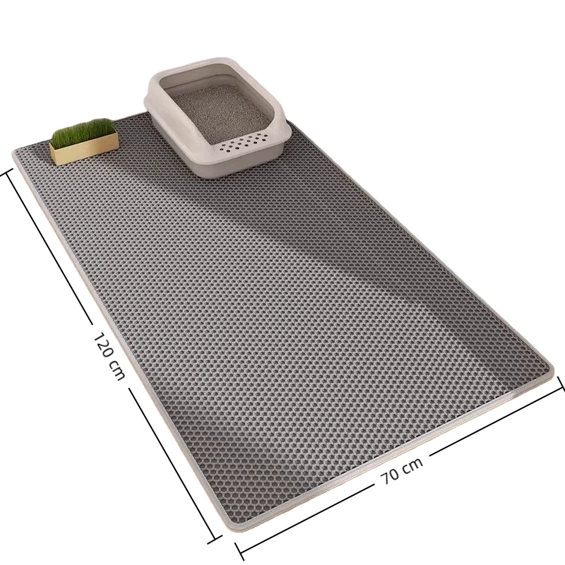 Kattenbakvulling Mat Antislip Grote Huisdier Kattenbak Filter Mat Dubbellaags Slijtvast Waterdichte Kattenbakvulling Mat Huisdier Schone Benodigdheden - afbeelding 2