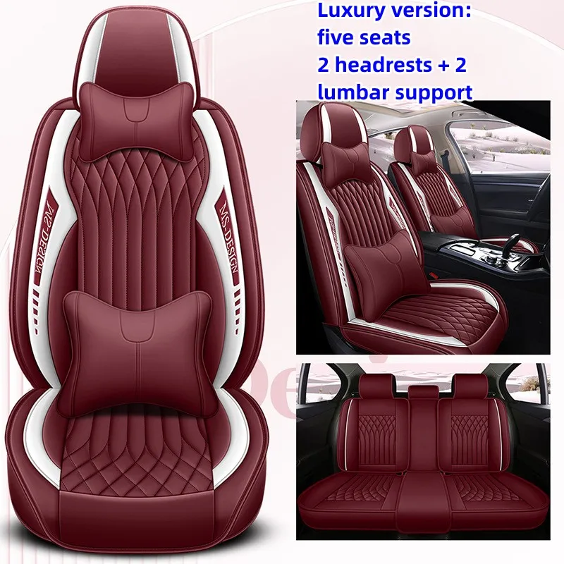 

NEW Luxury Full Coverage Leather Car Seat Covers For TESLA MODEL 3 2022 Tesla Model Y 2022 Waterproof Auto Accessories