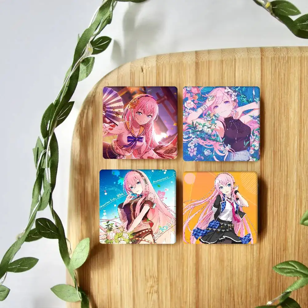 M-MegurineS L-LukaS Photo Frame Picture Fridge Magnets Refrigerator Magnetic Stickers Family Friends Gifts Souvenir Logo