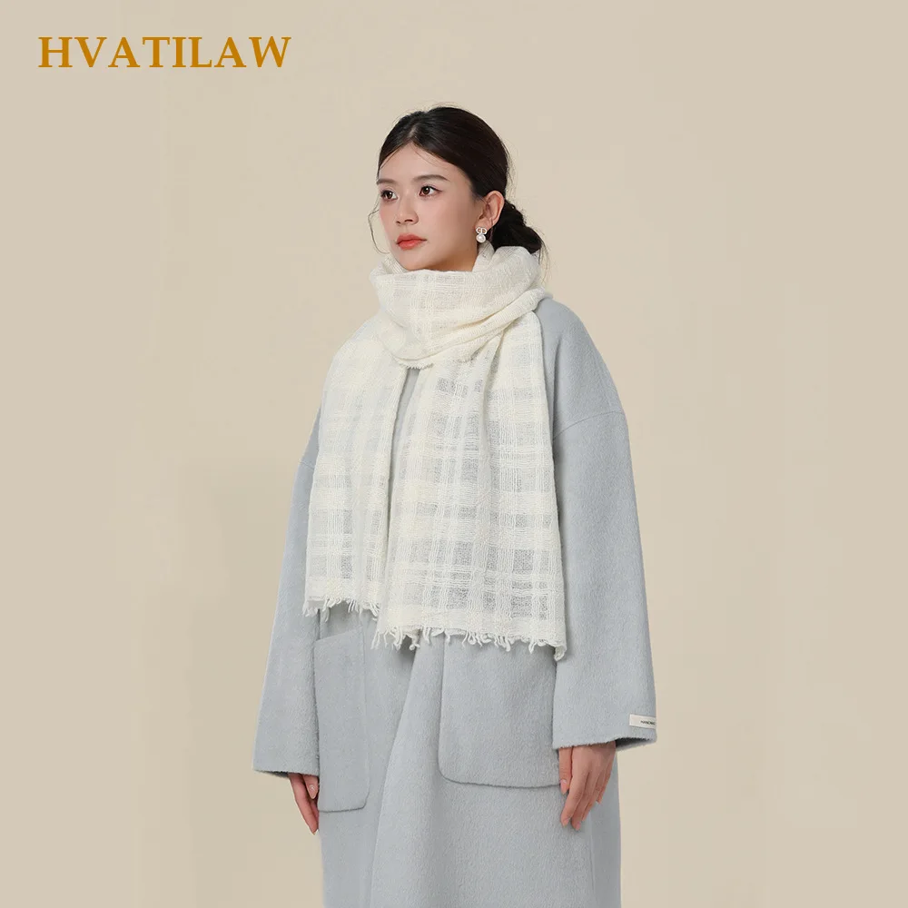 Solid Color 100% Wool Shawl for Winter Warm Shoulder Cover Luxury Pashmina Thick Woolen Scarf Warmth Large Wrap Elegant Stoles