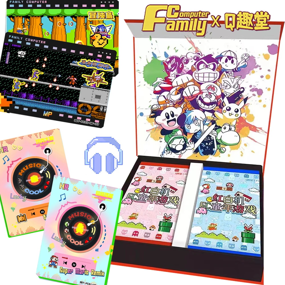 Family Computer Childhood Games Rare Cards Collection Nostalgia Classic Anime Characters Popular Linkage Cards Children Toy Gift