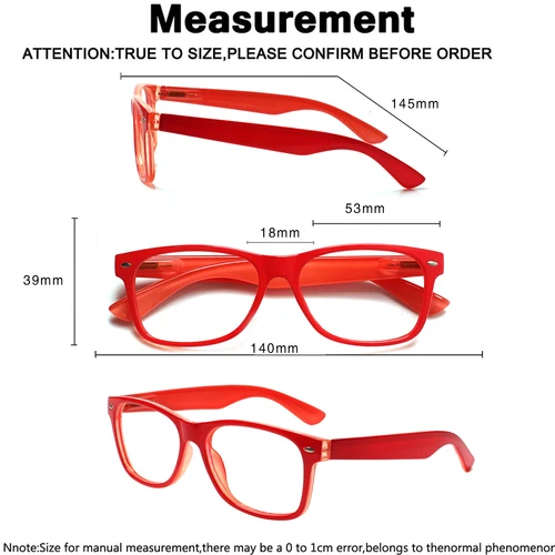 Imagen 2 del producto Gafas de lectura CLASAGA para hombres y mujeres con bisagra de resorte, gafas de lectura de lupa óptica para presbicia a la moda + 0 ~ + 6,0