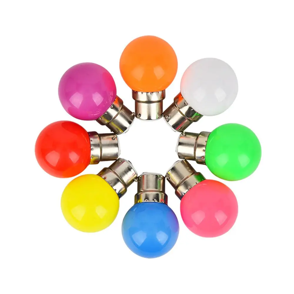 SMD 2835 Lamparas Flashlight LED Bulb Colorful Light G45 Lamp E27 B22