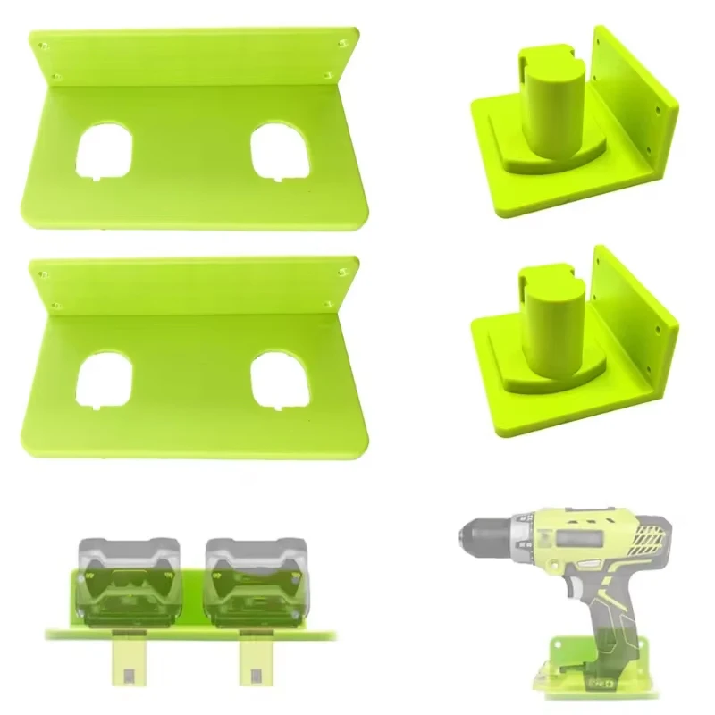 For Ryobi Holder 12V-18V Battery Wall Mount Holder Drill Mount Dock Case Suitcase For Power Tools Bracket Storage Accessories
