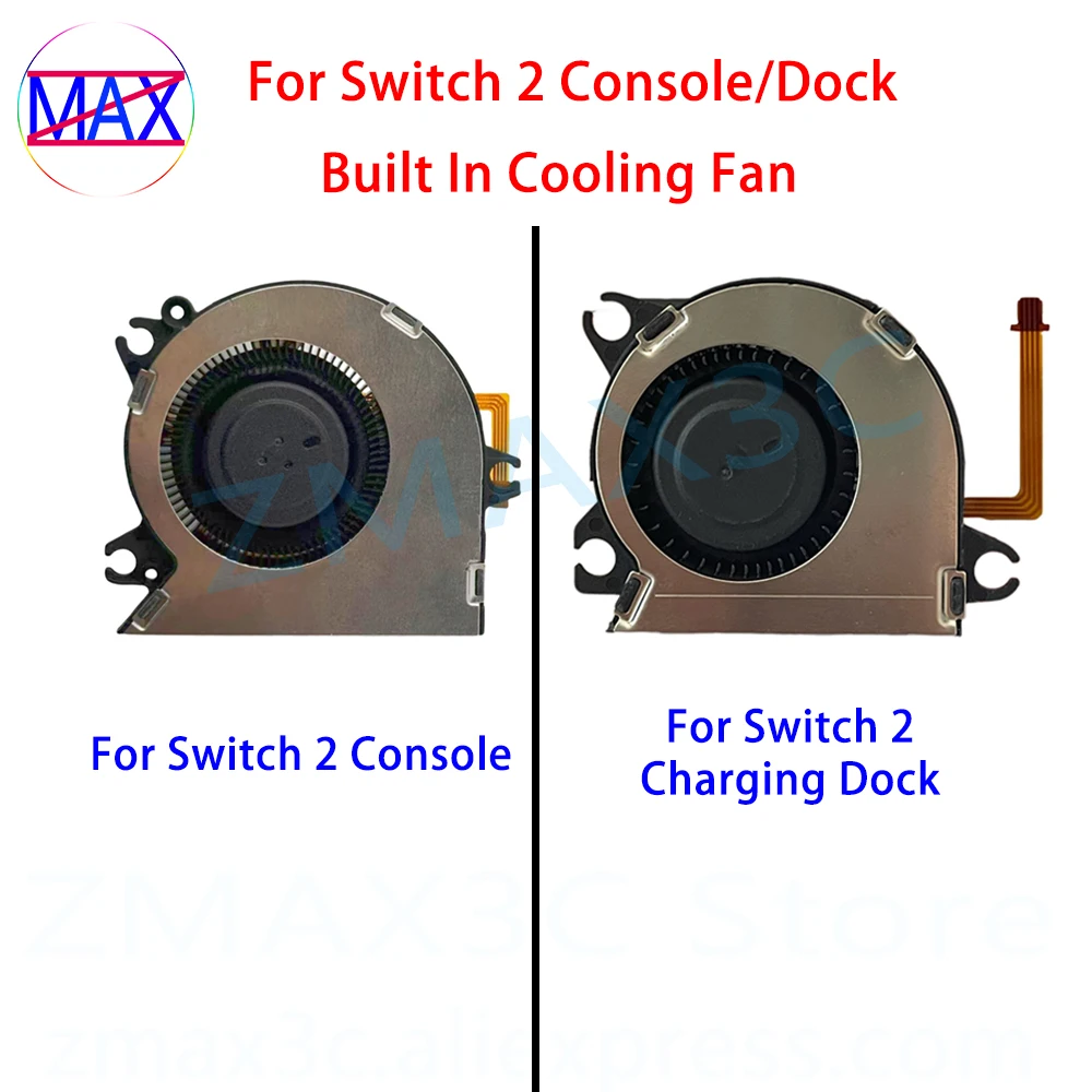 1 шт. встроенный охлаждающий вентилятор для консоли Nintendo Switch 2, замена охлаждающего вентилятора для NS Switch 2, зарядная док-станция, внутренний радиатор