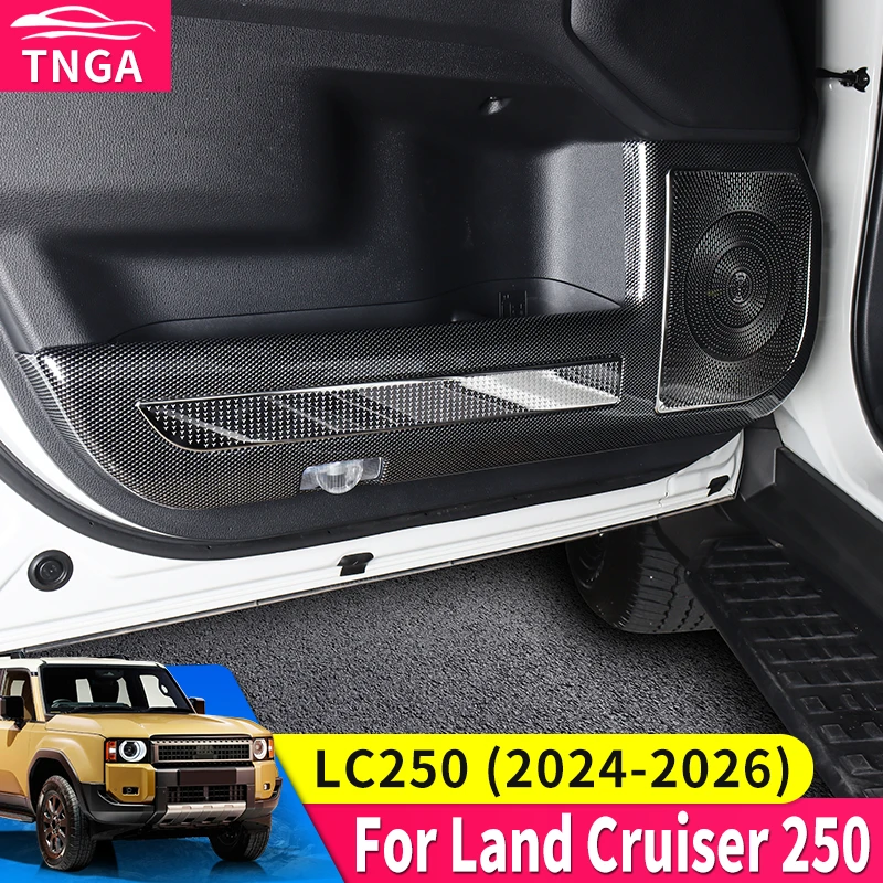 

For Toyota Land Cruiser 250 Prado LC250 2025 Door Anti-Kick Panel Protective Guard Easy Install Sport Style Interior Upgrade