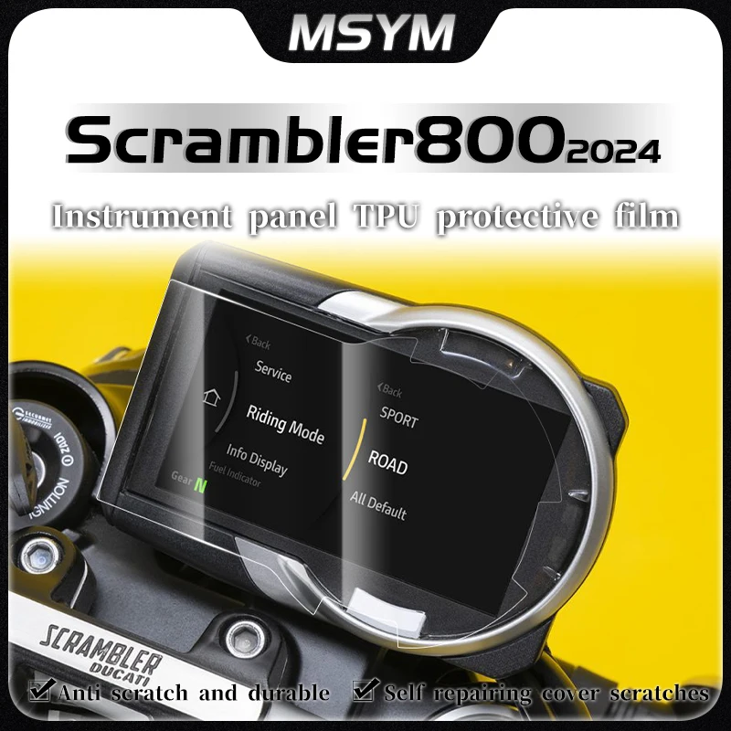 

For Ducati Scrambler 800 Motorcycle Dashboard Screen Protector SCRAMBLER 800 2024 Screen Scratch Resistant Protection Film