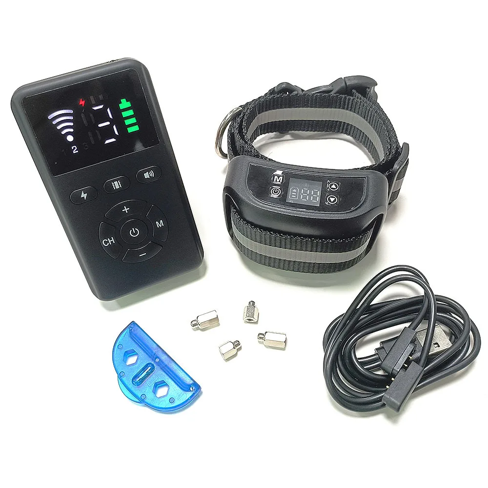 

New 2-in-1 GPS pet electronic fence remote control dog trainer dog outdoor waterproof training collar