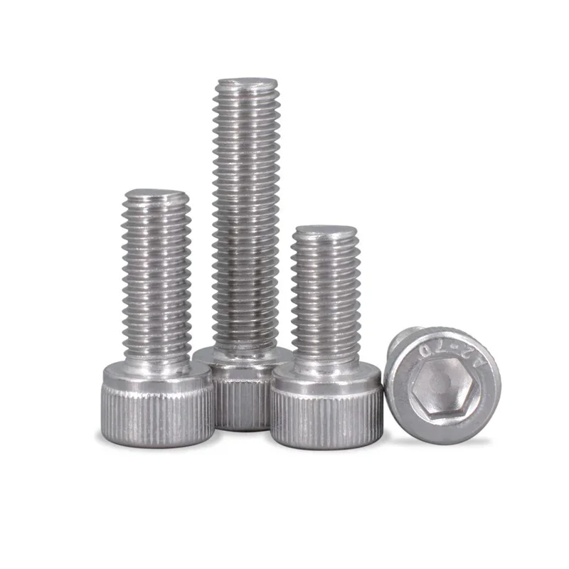 304 stainless steel fine teeth hexagon socket screw head bolt young teeth cup screw M6 M8 M10 M12 M16 Pitch 0.75 1.0 1.25 1.5