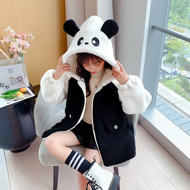 Panda jacket for girls hotsell