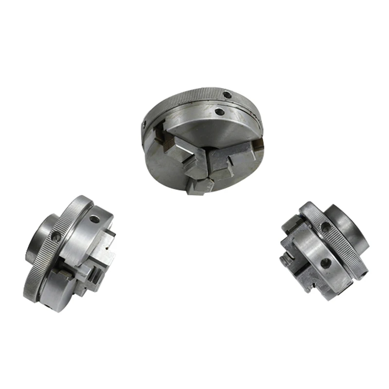 3/4 Jaws Steel Wood Lathe Chuck Woodworking Hand Chuck 65mm 50mm 80mm M14 M25 Self-Centering Lathe Chuck Tool