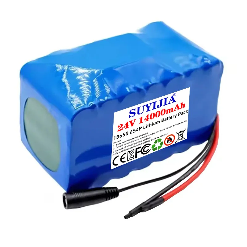 18650 battery lithium 24V 14Ah 25.2V 14000mAh 6S4P battery pack moped battery 500W with BMS+25.2V 2A charger