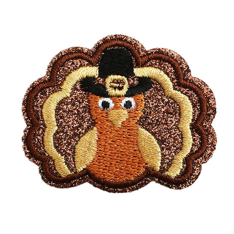 Parches bordados hierro navideño para decoración ropa vaquera, regalo DIY, venta directa