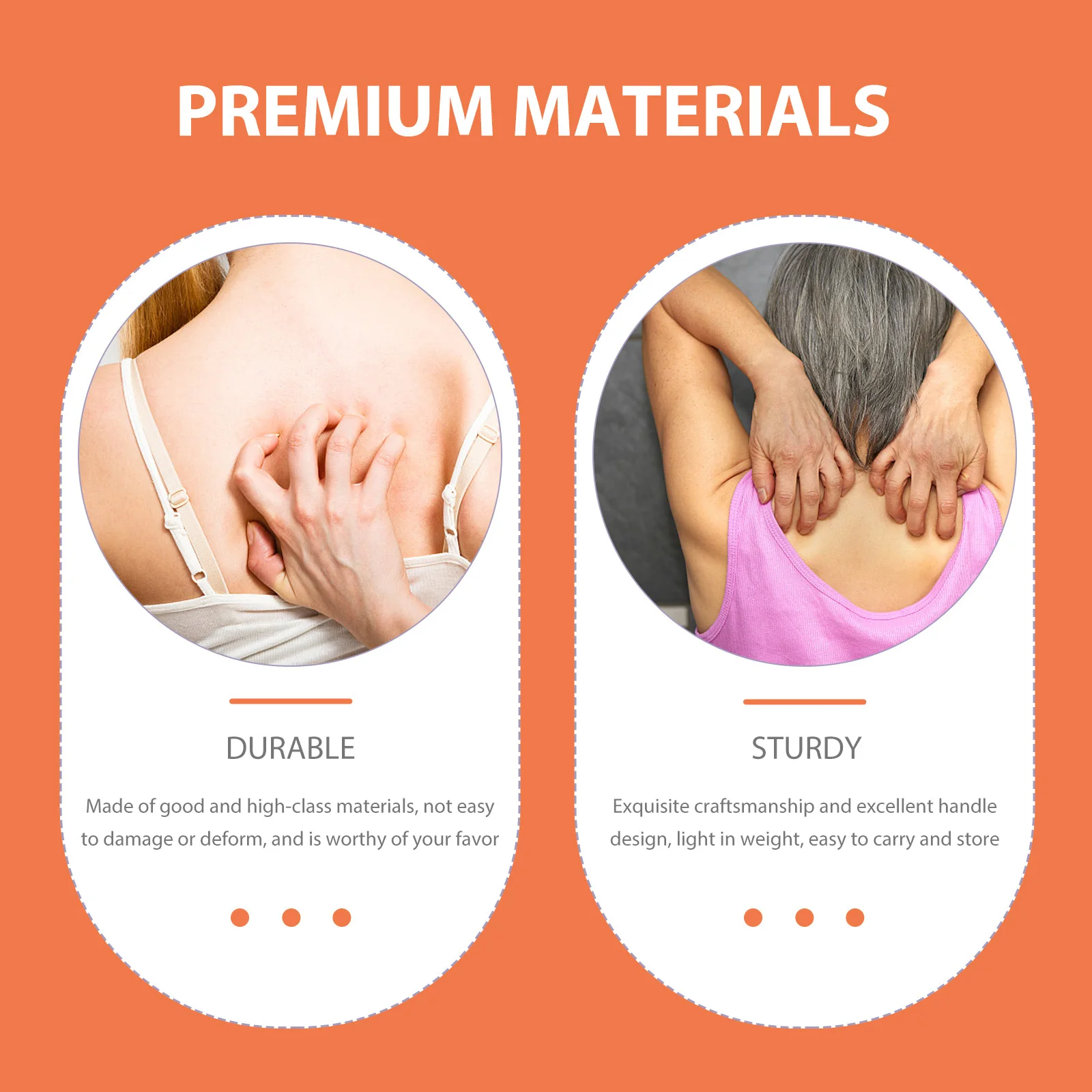 أداة تخفيف الحكة المحمولة المنحوتة من الخشب الخلفي، براعة رائعة، متينة وسهلة الحمل، متجر عملي هدية للبالغين #1