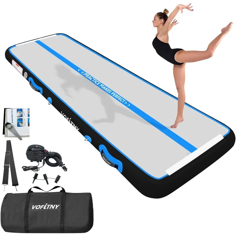

VOFiTNY All Purpose Gymnastics Mat 6.6/10/13/16/20 ft Sturdy Inflatable Tumble Track for Home/Gym