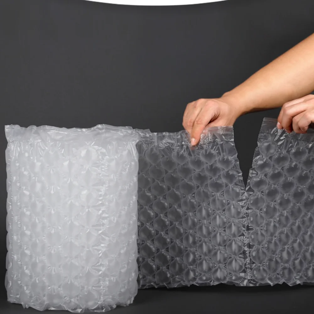 Air Bubble Wrap Roll Packaging - Film Pelindung Bantalan Udara Tiup Untuk