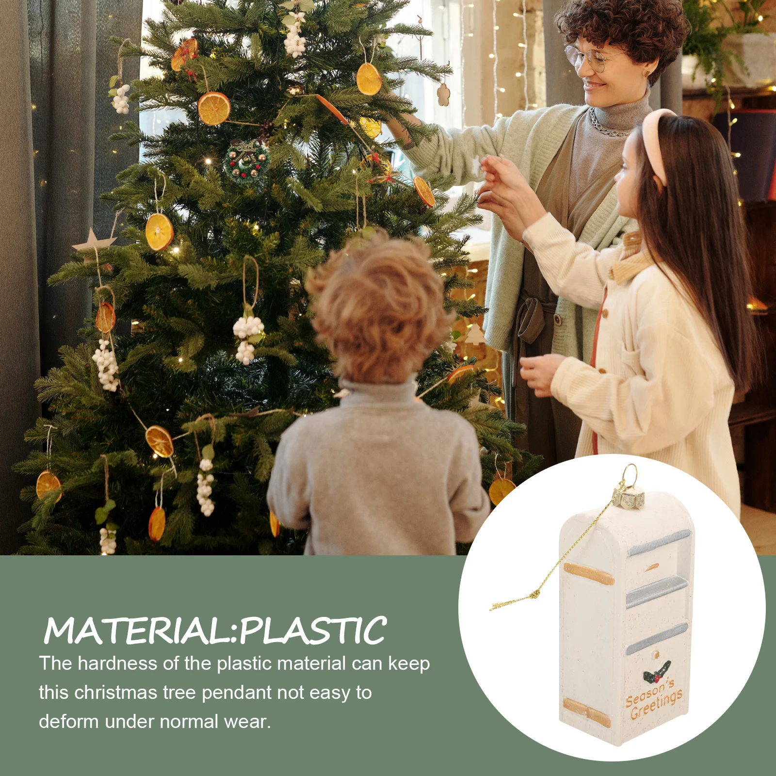 

Christmas Tree Ornament Hanging Decor Vintage Style Nordic Pendant for Xmas Party Home Holiday Decoration Supplies